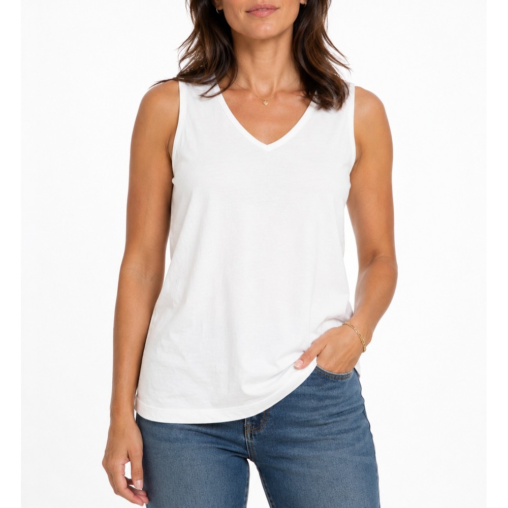 Brandis Dress Out Loud Reversible Tank Top Coconut: Large #17*